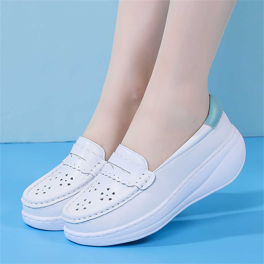 Outdoor Sport Festival - Himmelblau Schnürlose Damen-Sneaker Laufschuhe Luxus-Damenstiefel Sport-Loafer
