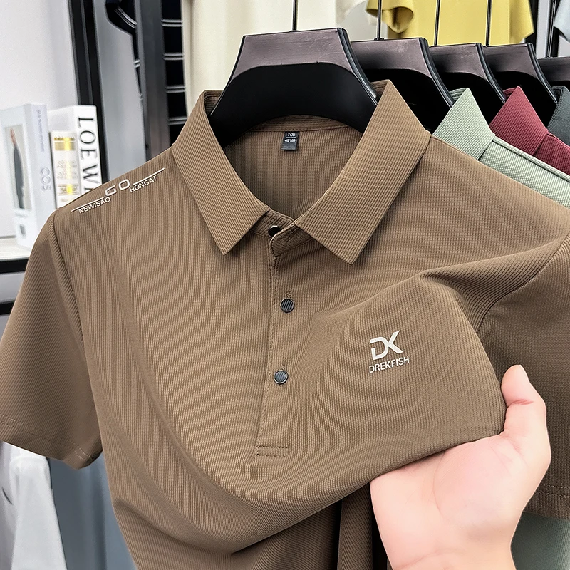 Outdoor Sport Outfit - DREKFISH besticktes Poloshirt für Herren, elastisch,