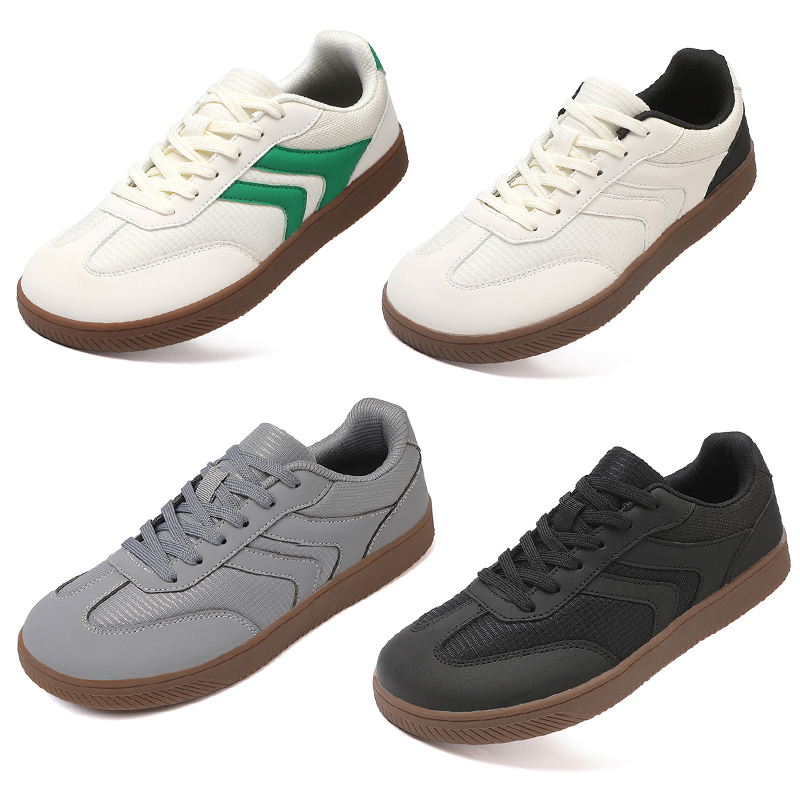 Outdoor Sport Court - Breitzehen-Schuhe Unisex Kunstleder Barfuß-Sneaker Lässige Retro