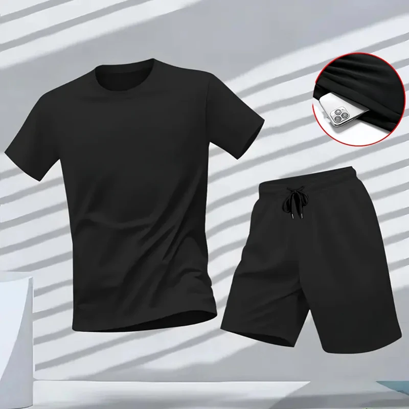 Outdoor Sport Outfit - Herren-Set 2026 Neu im Trainingsanzug: T-Shirt