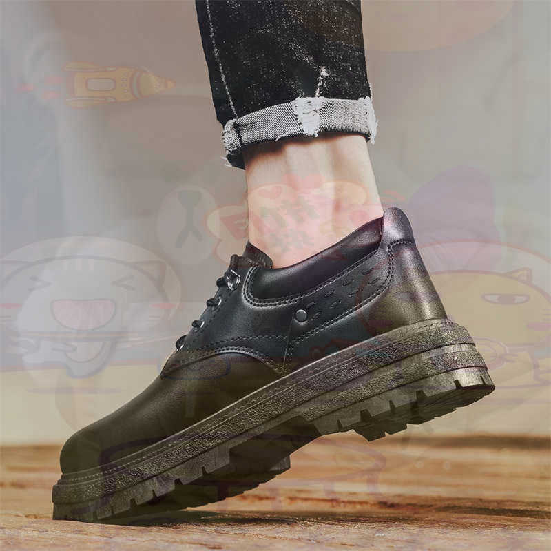 Outdoor Sports Center - Dunkles Naturleder, modische Turnschuhe, Tennis-Herren-Turnschuhe, modische