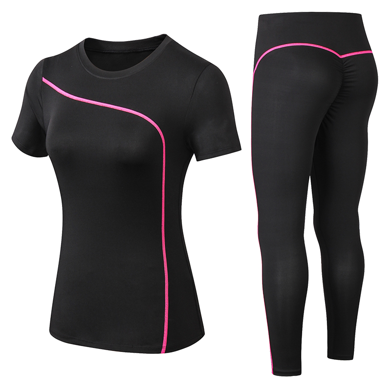 Outdoor Sport Outfit - Yoga-Set, schnell trocknend, 2-teilig, für Damen,