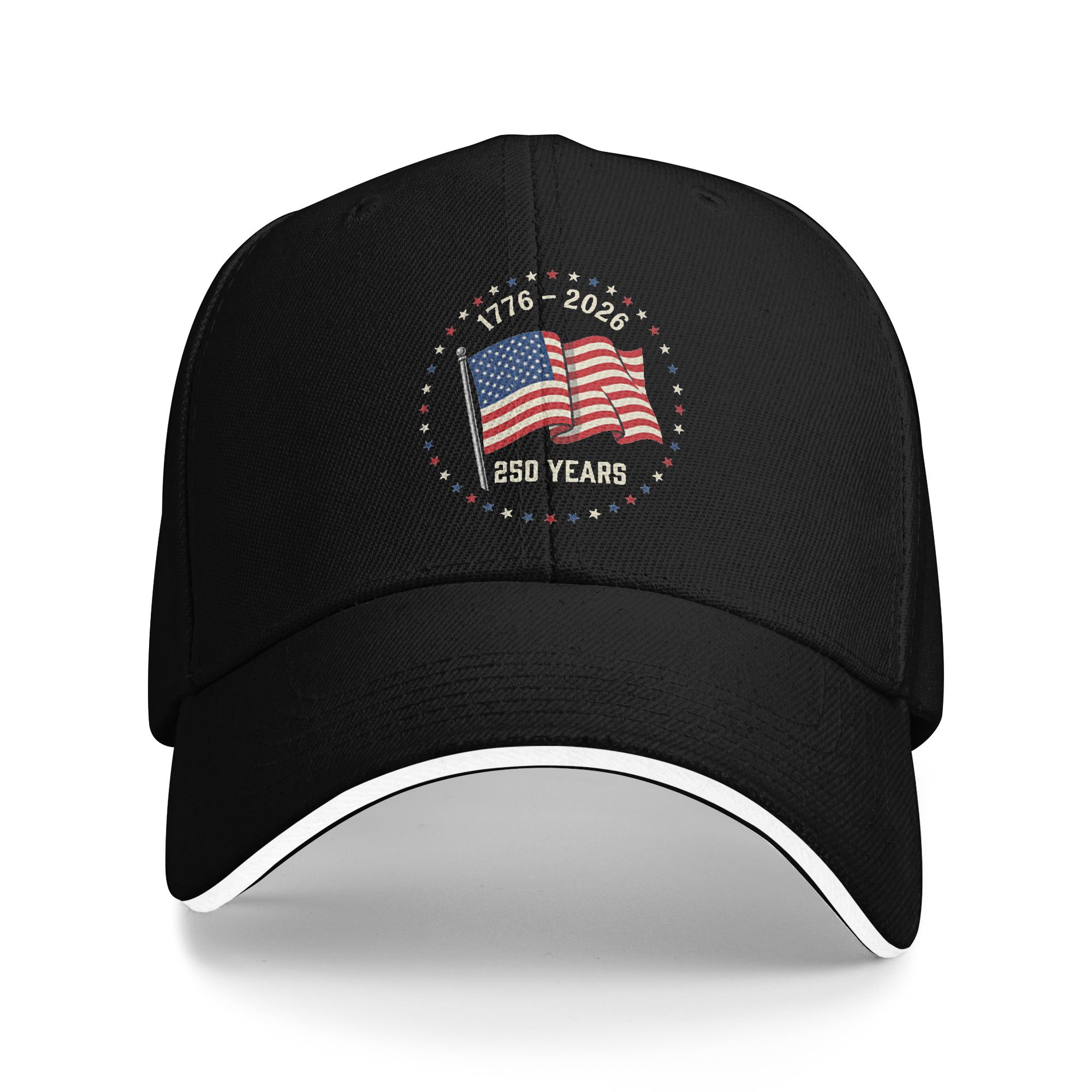 Outdoor Sport Usa - 4. Juli, 250. Jahrestag Amerikas, Sandwich-Baseballkappen,