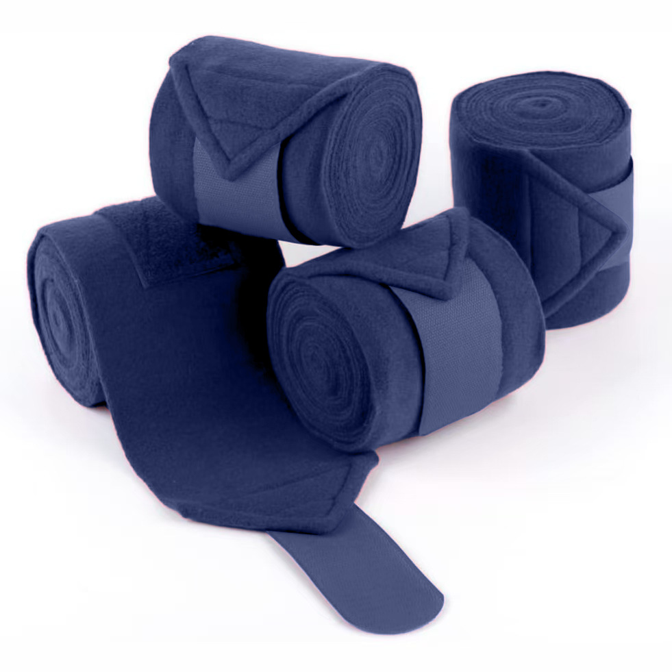 Polo Wraps Fleece - Pferde-Polo-Beinwickel Weiche Fleece-Wickel Reitsport-Beinbandagen 4er-Pack (Voll