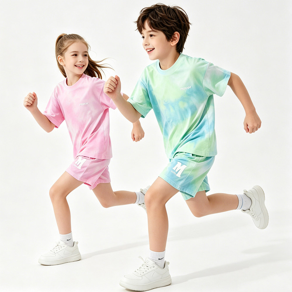 Outdoor Sport Outfit - 5-14 Jahre Kinder-Sportset aus Baumwolle, Sommer-Sets