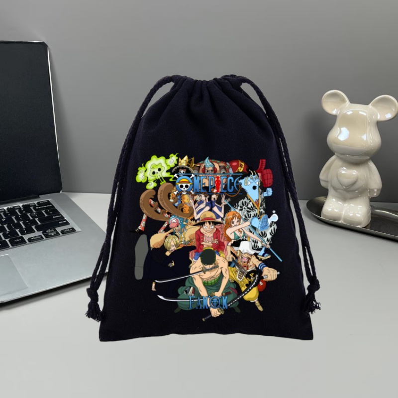Outdoor Sport Backpack - Anime One Piece Rucksack mit Kordelzug,