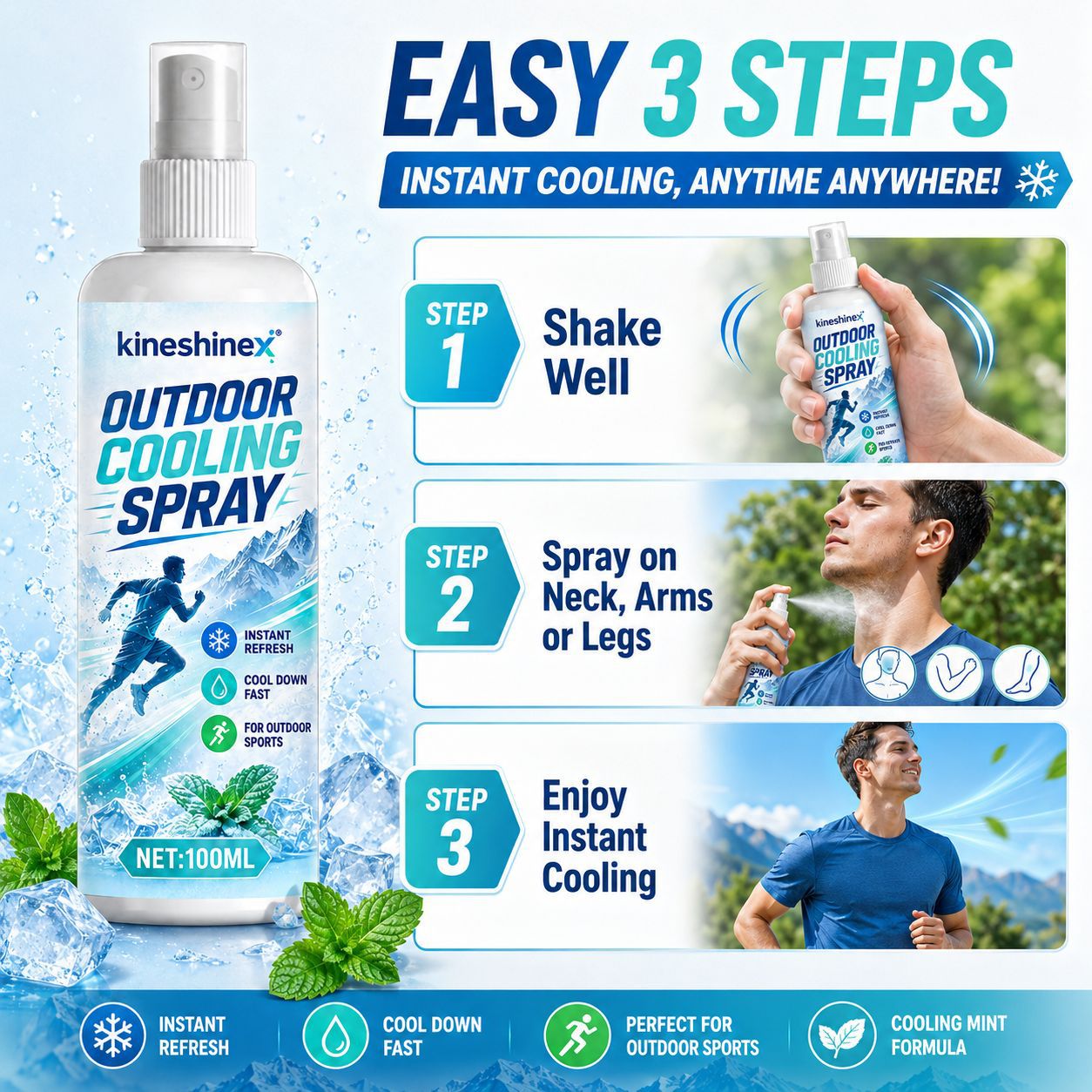 Outdoor-Kühlspray 100ml – Sofo – Outdoor Sports Accessories Bewertung und Preis