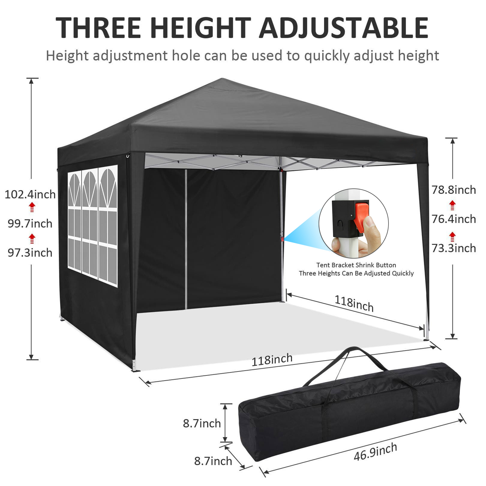 10x10FT Pop-up-Faltzelt, 10x10 – Outdoor Sports Center Bewertung und Preis