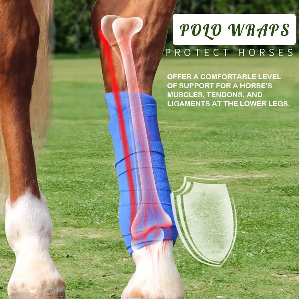 4er-Pack Pferde-Polo-Bandagen  – Polo Wraps Fleece Bewertung und Preis